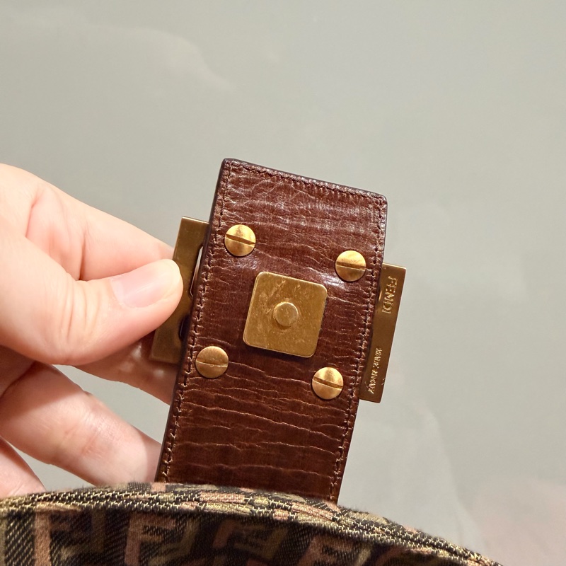 Fendi 限量款 編織 法棍包 腋下包 hobo包-24