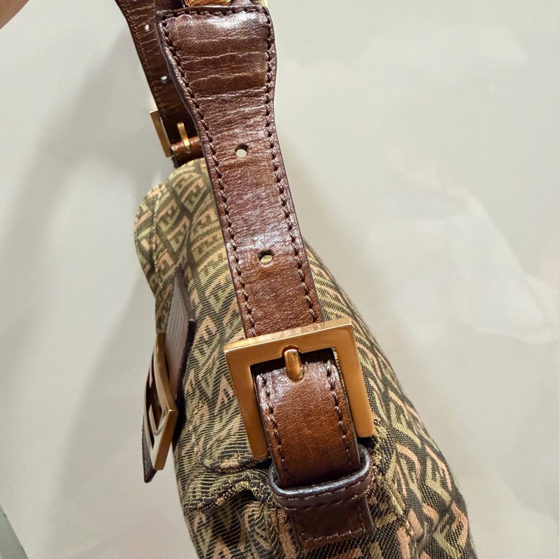 Fendi 限量款 編織 法棍包 腋下包 hobo包-28