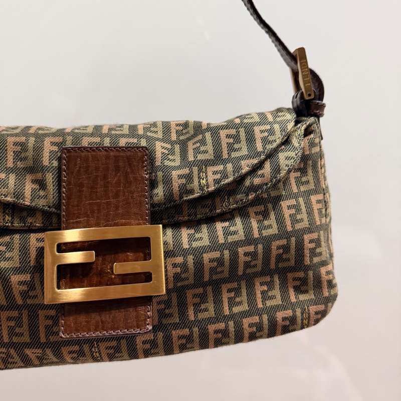 Fendi 限量款 編織 法棍包 腋下包 hobo包-29