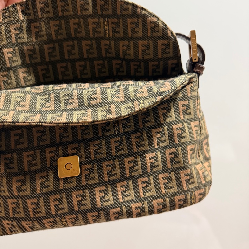 Fendi 限量款 編織 法棍包 腋下包 hobo包-40