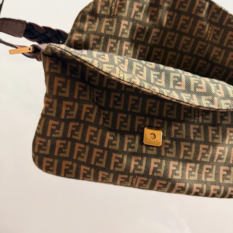 Fendi 限量款 編織 法棍包 腋下包 hobo包-41