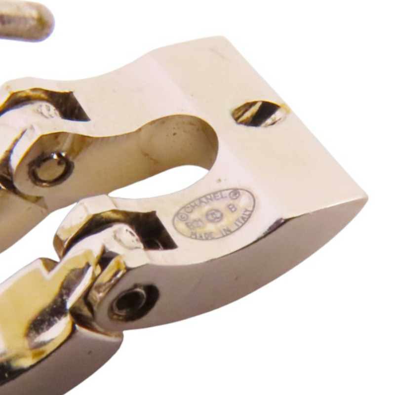 CHANEL 金屬/水鑽Earrings金扣耳環-4