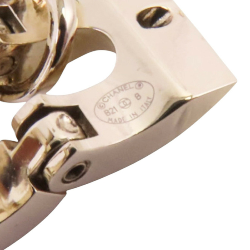 CHANEL 金屬/水鑽Earrings金扣耳環-5