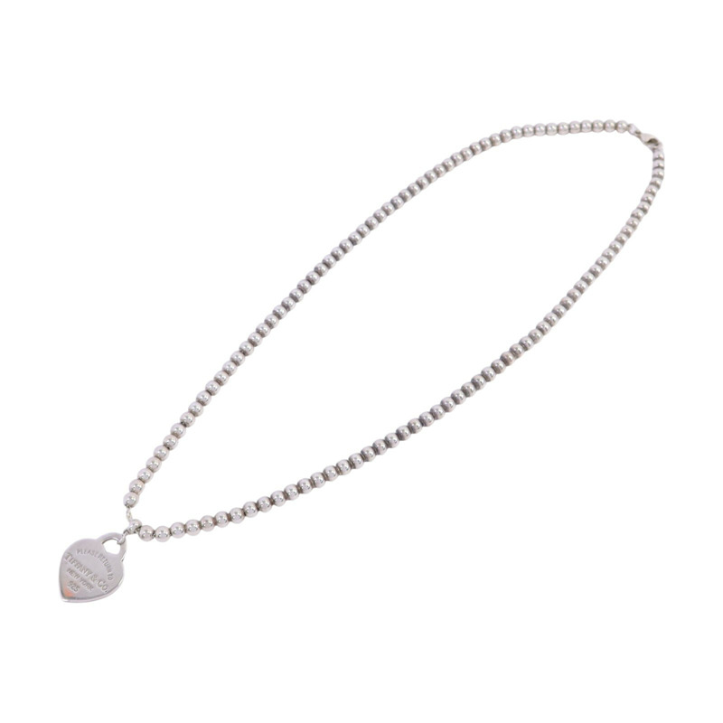 TIFFANY＆CO 925純銀Heart Necklcae銀扣項鏈-2