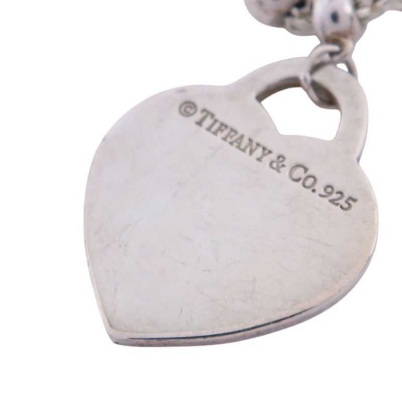 TIFFANY＆CO 925純銀Heart Necklcae銀扣項鏈-3