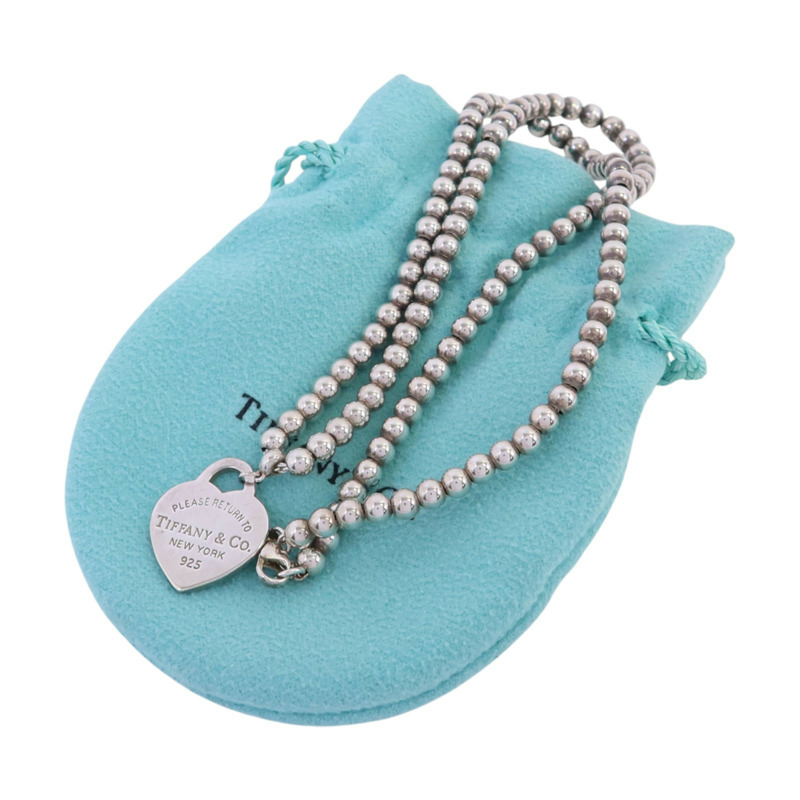 TIFFANY＆CO 925純銀Heart Necklcae銀扣項鏈-7