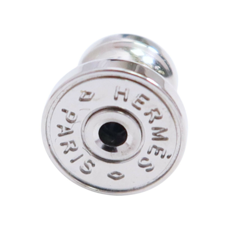 HERMES 金屬/琺瑯Mini Pop H Earrings銀扣耳環-4