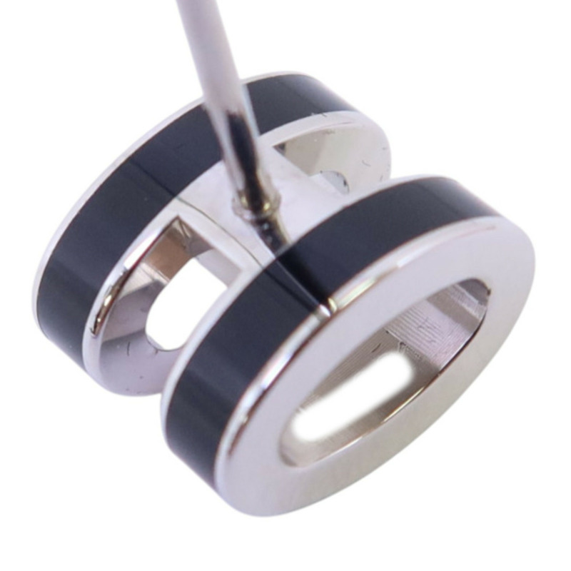 HERMES 金屬/琺瑯Mini Pop H Earrings銀扣耳環-7