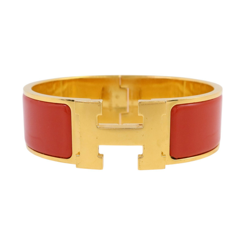 HERMES 金屬/琺瑯Clic-Clac H Bracelet金扣手鏈-0