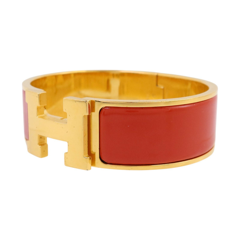 HERMES 金屬/琺瑯Clic-Clac H Bracelet金扣手鏈-1