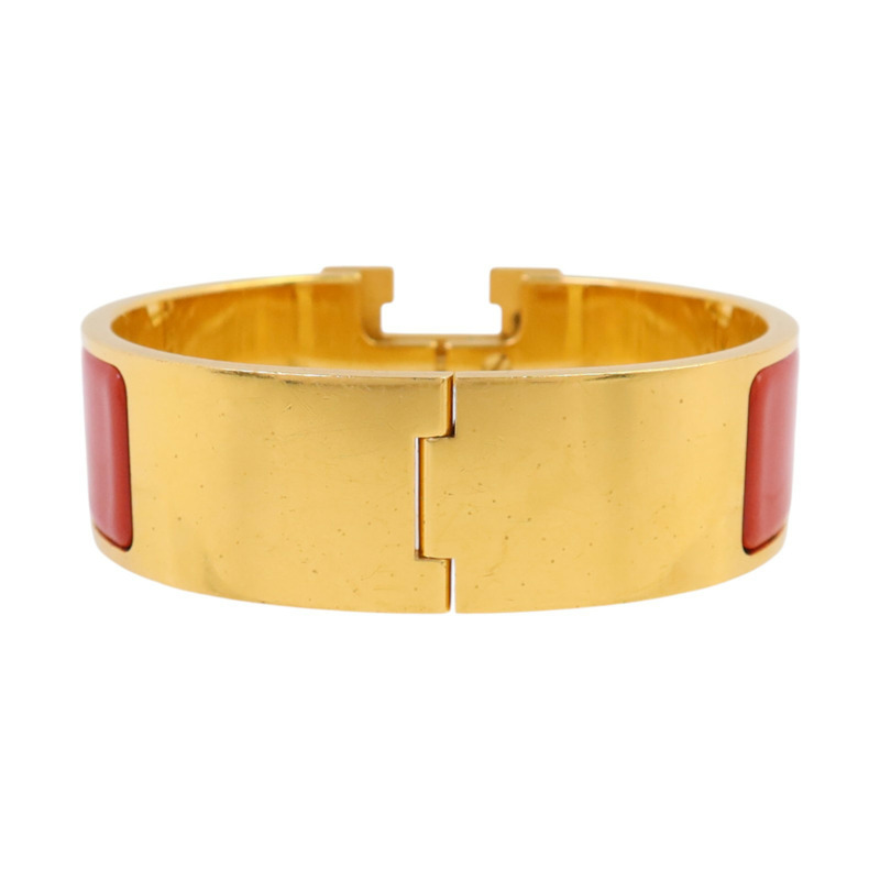 HERMES 金屬/琺瑯Clic-Clac H Bracelet金扣手鏈-2