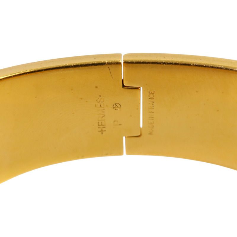 HERMES 金屬/琺瑯Clic-Clac H Bracelet金扣手鏈-7