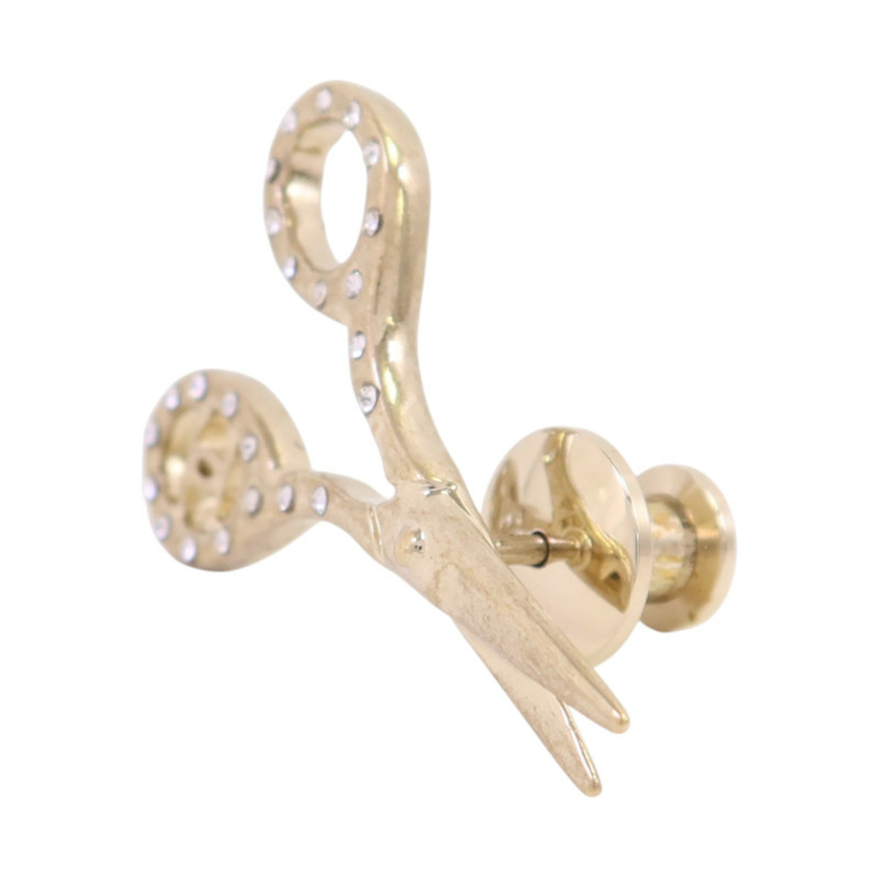 CHANEL 金屬/水鑽Brooch金扣胸針-2