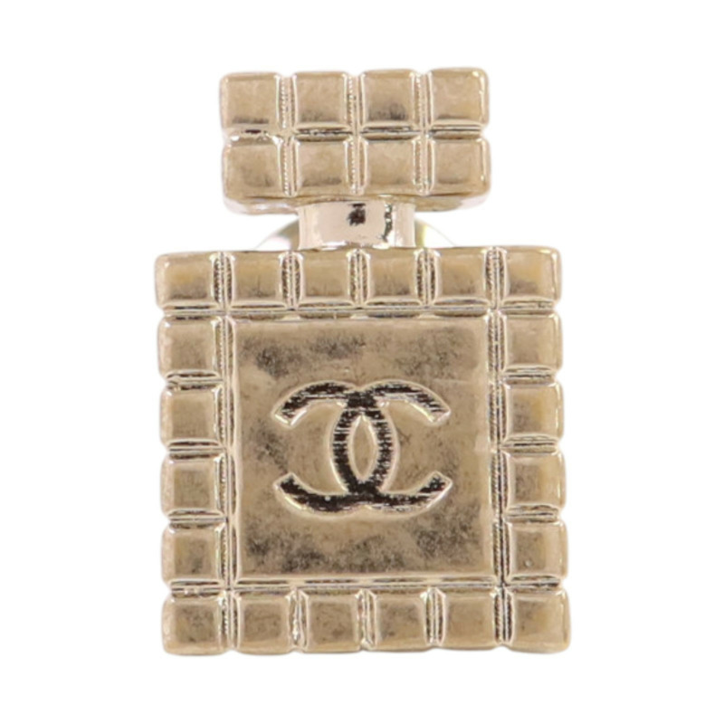 CHANEL 金屬/水鑽Brooch金扣胸針-4