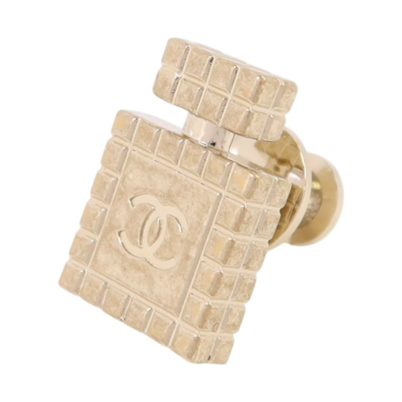 CHANEL 金屬/水鑽Brooch金扣胸針-5