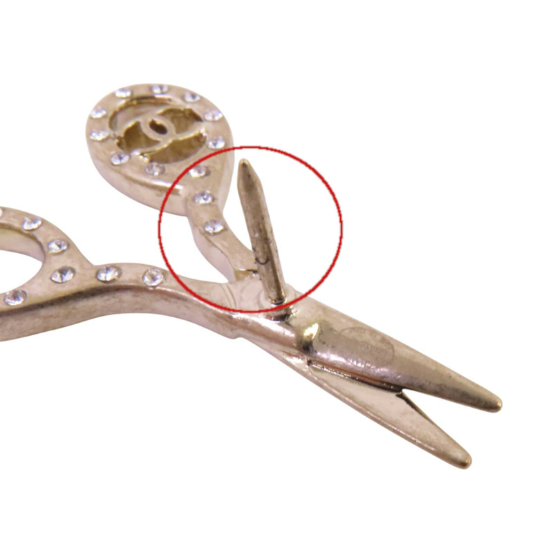 CHANEL 金屬/水鑽Brooch金扣胸針-14