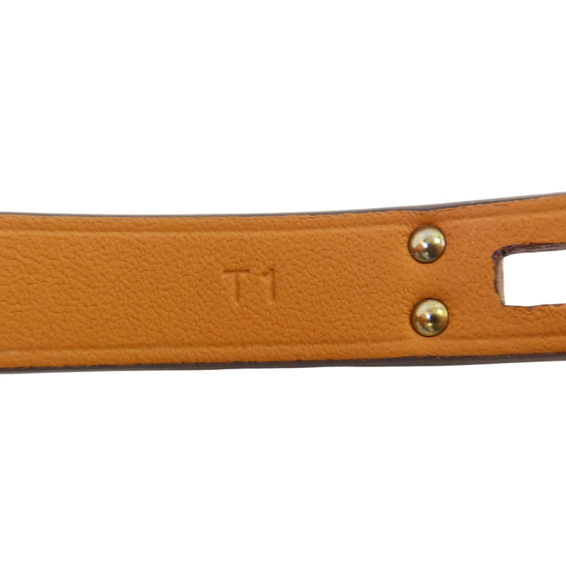 HERMES Swift皮革Double Tour Bracelet金扣手鏈-8