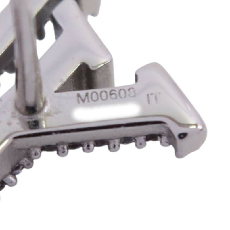 LOUIS VUITTON 金屬/璀璨水晶Iconic Earrings銀扣耳環-7