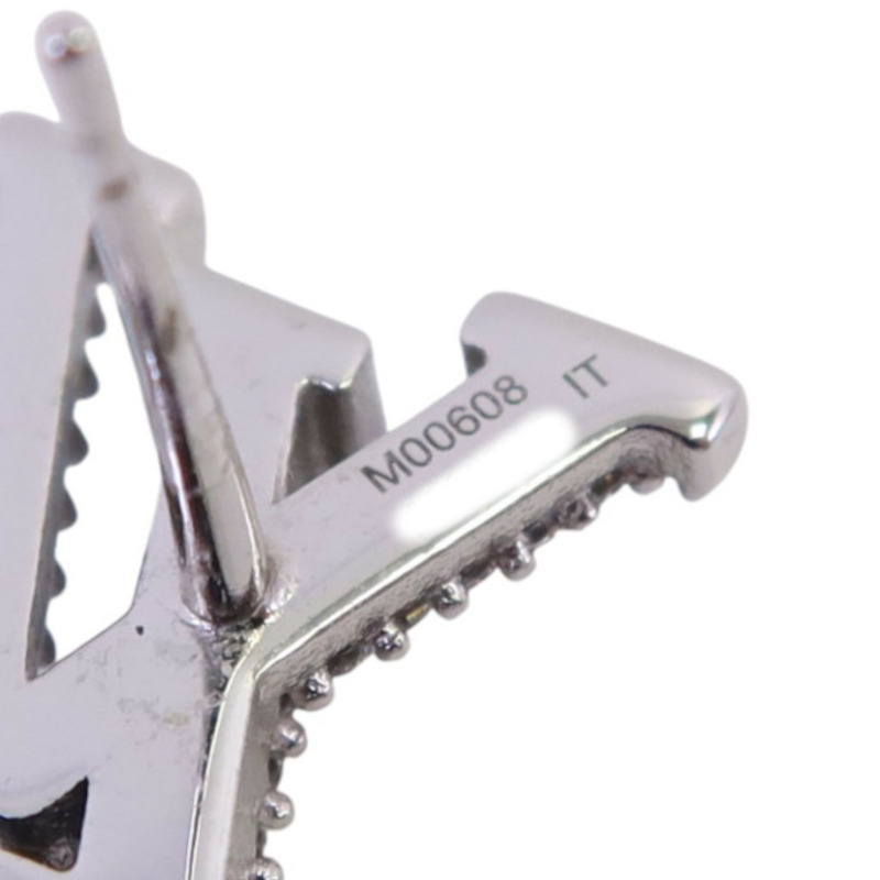 LOUIS VUITTON 金屬/璀璨水晶Iconic Earrings銀扣耳環-8