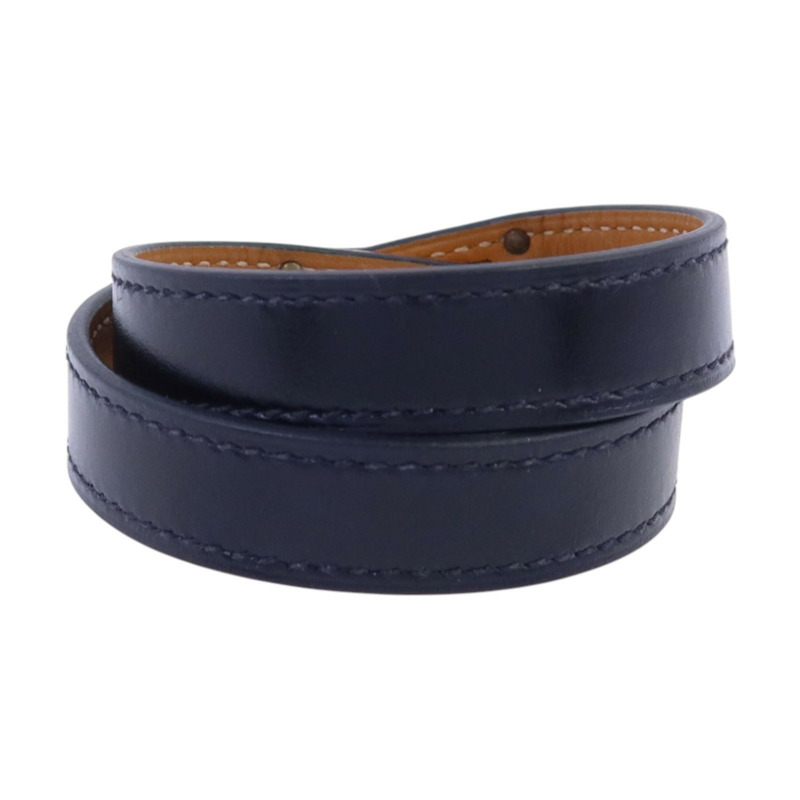 HERMES Swift皮革Kelly Double Tour Bracelet金扣手鏈-2