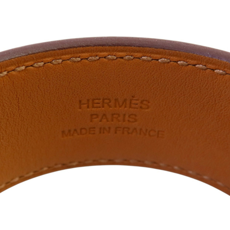 HERMES Swift皮革Collier De Chien 24 Bracelet金扣手鏈-7
