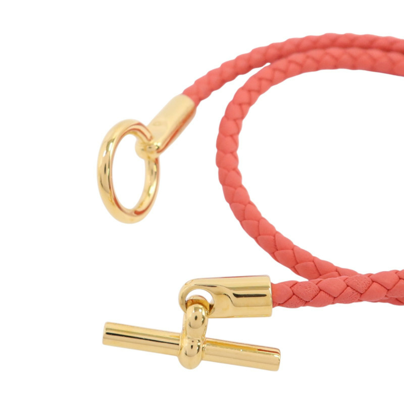 HERMES Swift皮革Glenan Double Tour Bracelet金扣手鏈-5