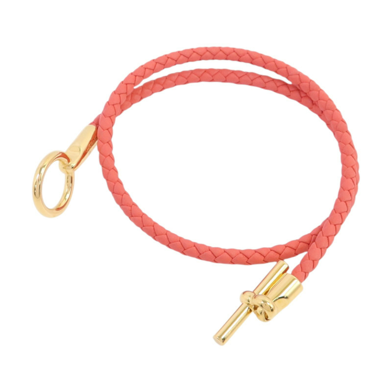 HERMES Swift皮革Glenan Double Tour Bracelet金扣手鏈-6