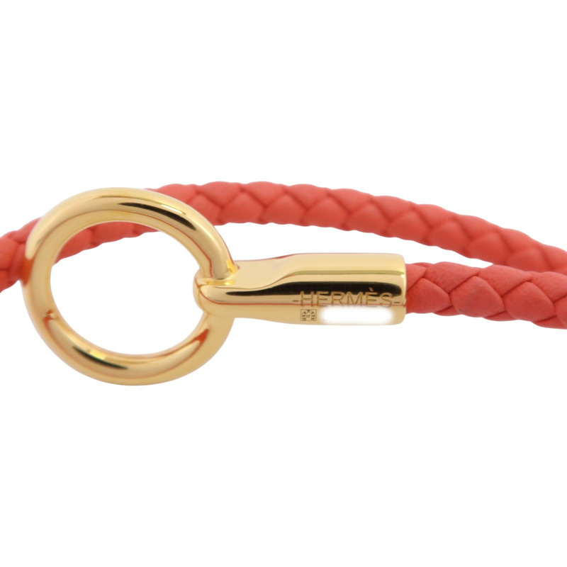 HERMES Swift皮革Glenan Double Tour Bracelet金扣手鏈-7