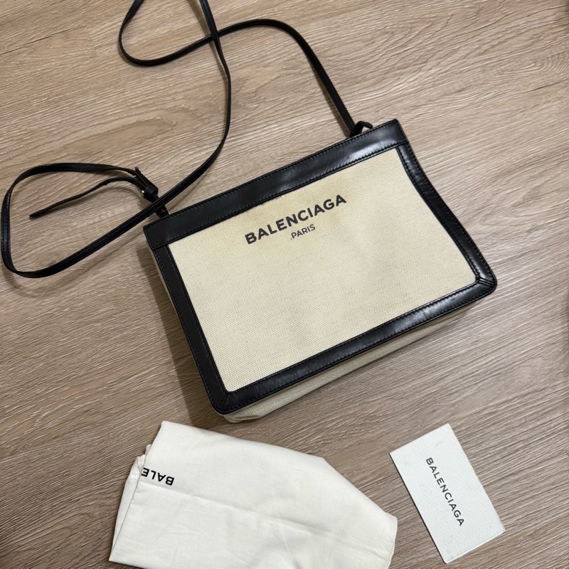 瑞奇二手精品 balenciaga 帆布 手包 側背包 美品-1