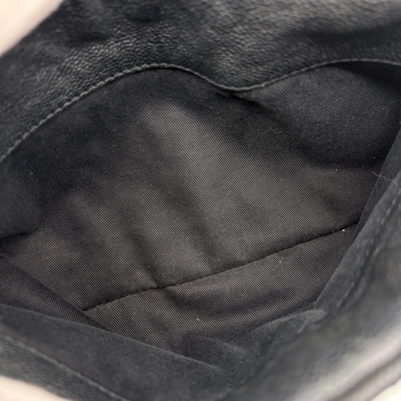 「JL精品代購」9新香奈兒黑銀牛皮外縫線菱格紋波士頓鏈條包-13