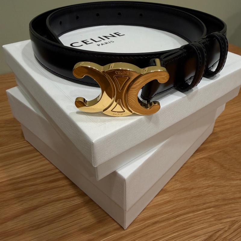 Celine 經典款皮帶 75公分-5