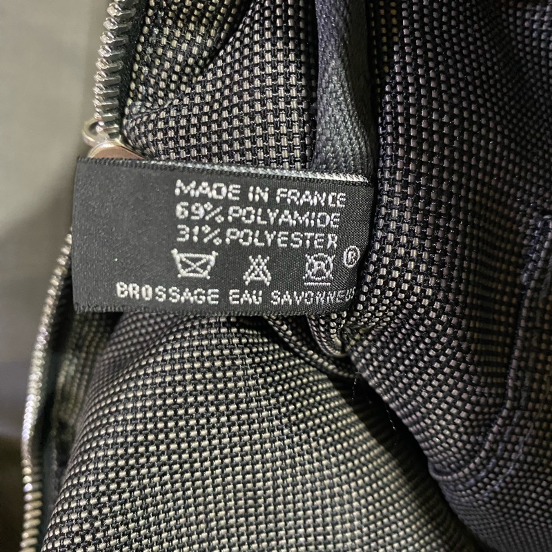 HERMES灰色帆布後背包-6