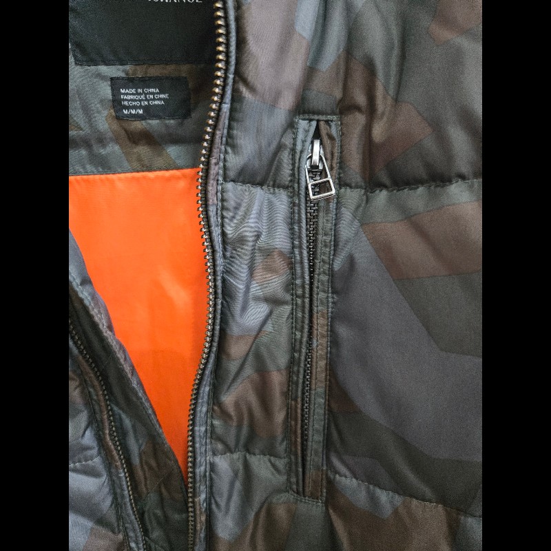 Armani Exchange 冬季外套GEO CAMO PUFFER JACKET男款羽絨外套-10