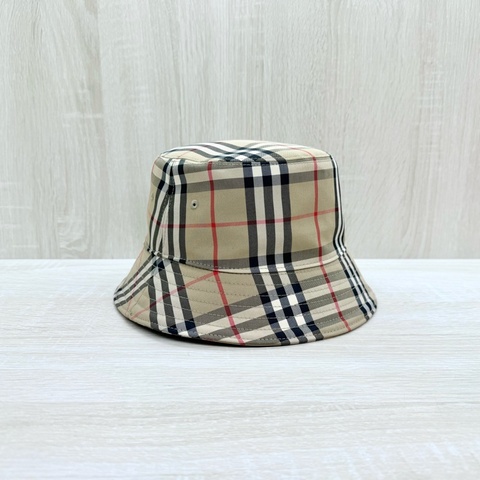 BURBERRY卡其格紋漁夫帽