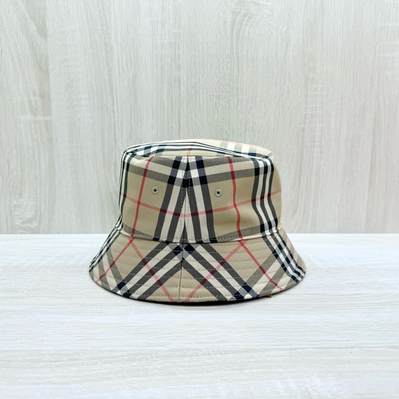 BURBERRY卡其格紋漁夫帽-1
