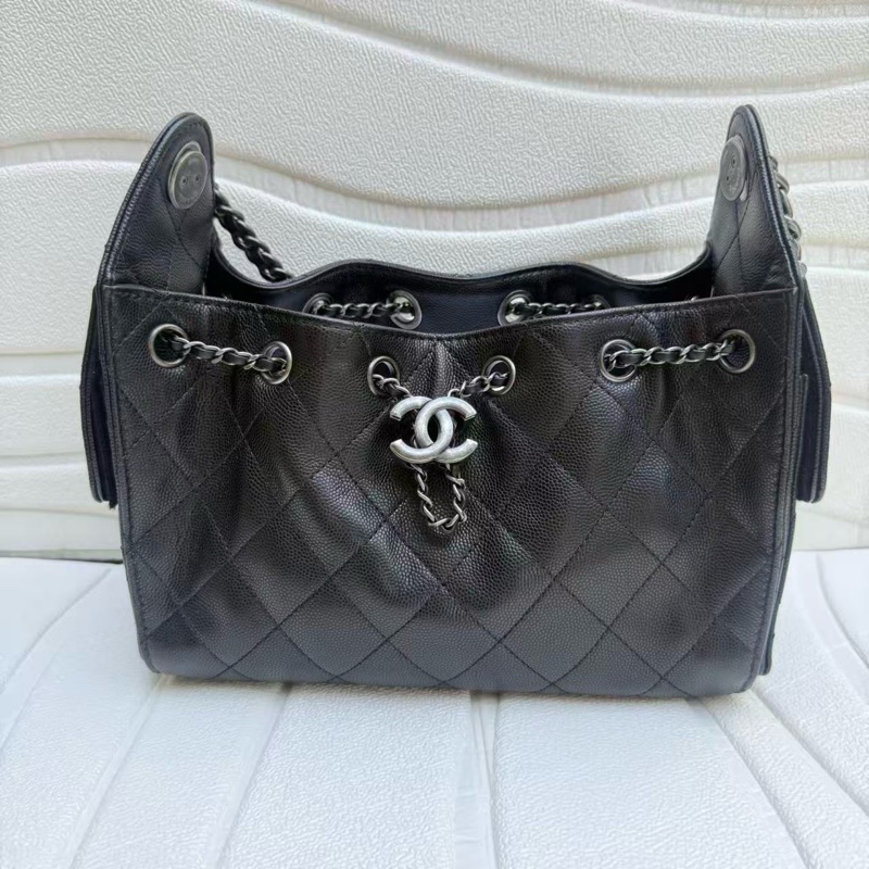 《香港正單》Chanel mini25bag黑色銀扣做舊斷貨王‼️-1