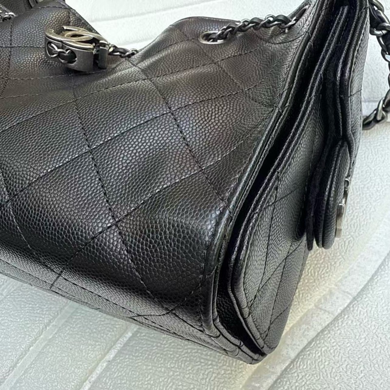 《香港正單》Chanel mini25bag黑色銀扣做舊斷貨王‼️-10