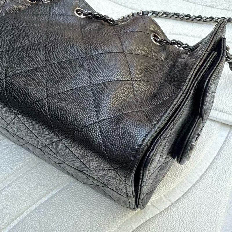 《香港正單》Chanel mini25bag黑色銀扣做舊斷貨王‼️-12