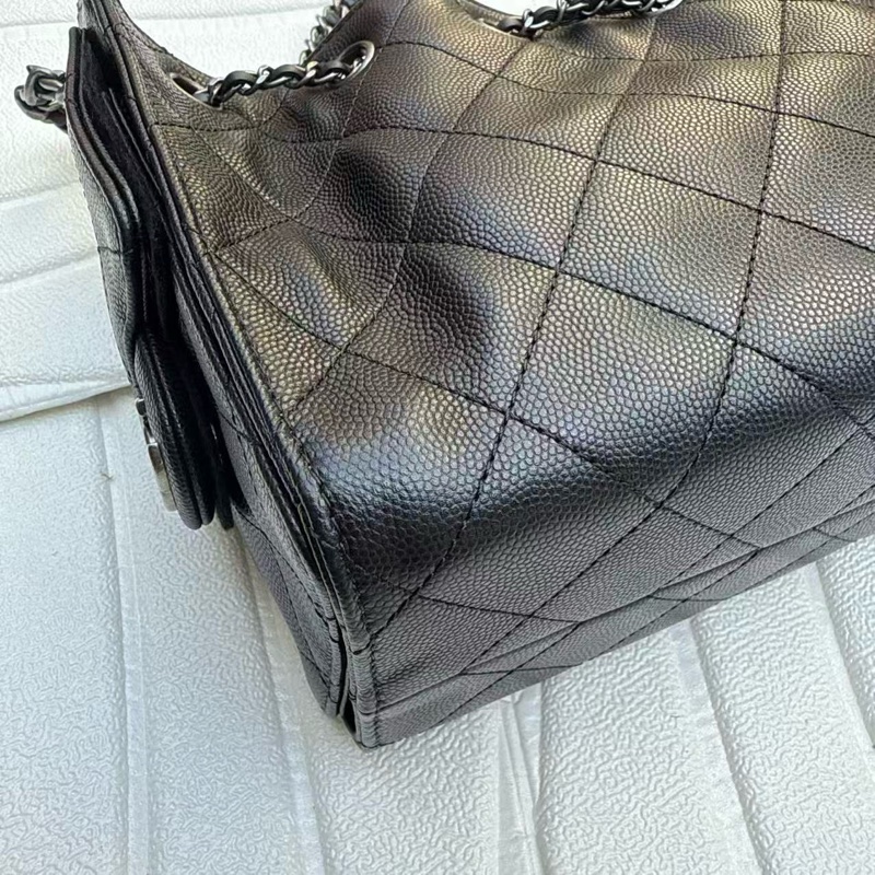 《香港正單》Chanel mini25bag黑色銀扣做舊斷貨王‼️-13