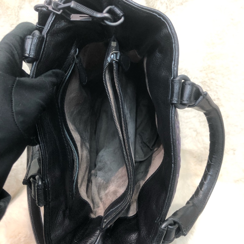 BV 紫色編織Tote 2way XA124-7