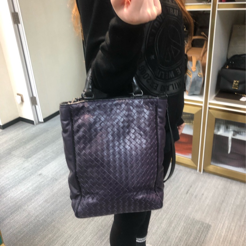 BV 紫色編織Tote 2way XA124-10