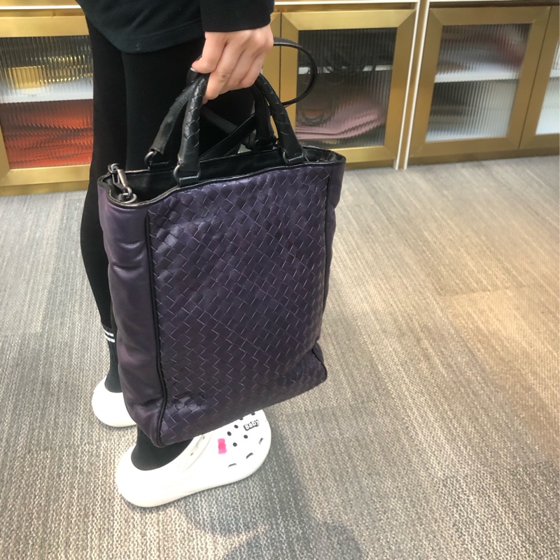 BV 紫色編織Tote 2way XA124-12