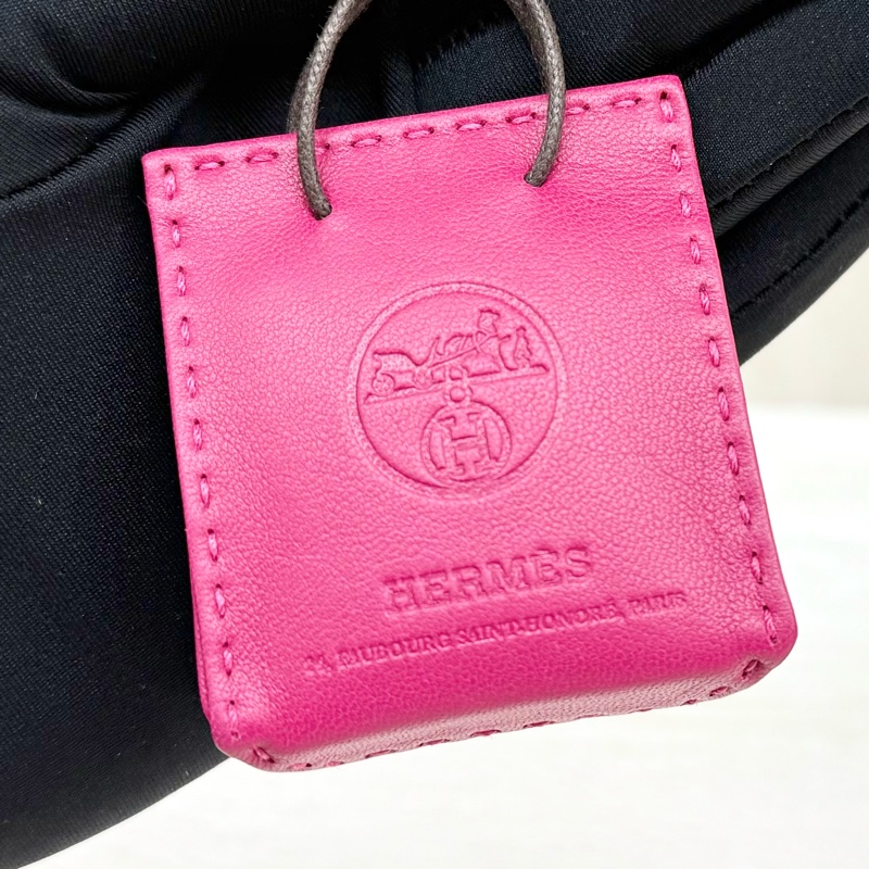 HERMES 桃色紙袋樣式吊飾-9