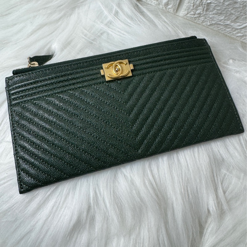 香奈兒顆粒牛經典扁夾26開-3