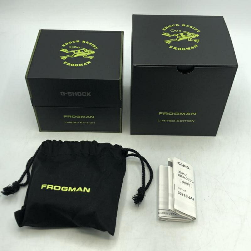 卡西歐 G-SHOCK FROGMAN GW-8200TPF-1JR 手錶,黑色/綠色配色,毒箭蛙圖案-7