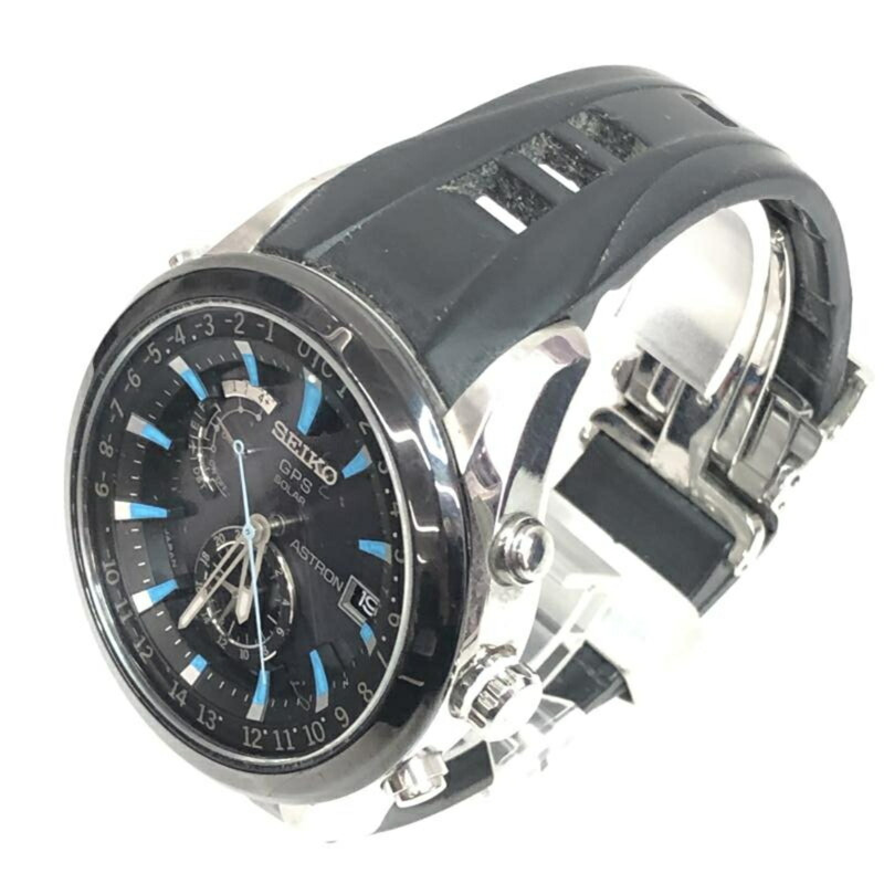 精工 Astron 太陽能 GPS 不鏽鋼手錶 7X52-0AB0-1