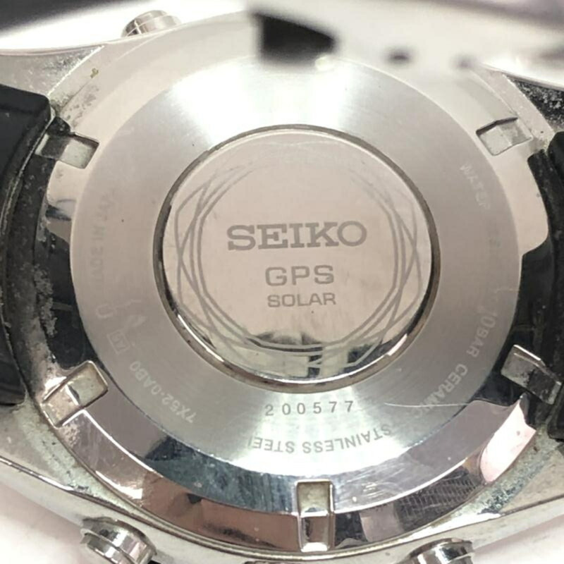 精工 Astron 太陽能 GPS 不鏽鋼手錶 7X52-0AB0-8