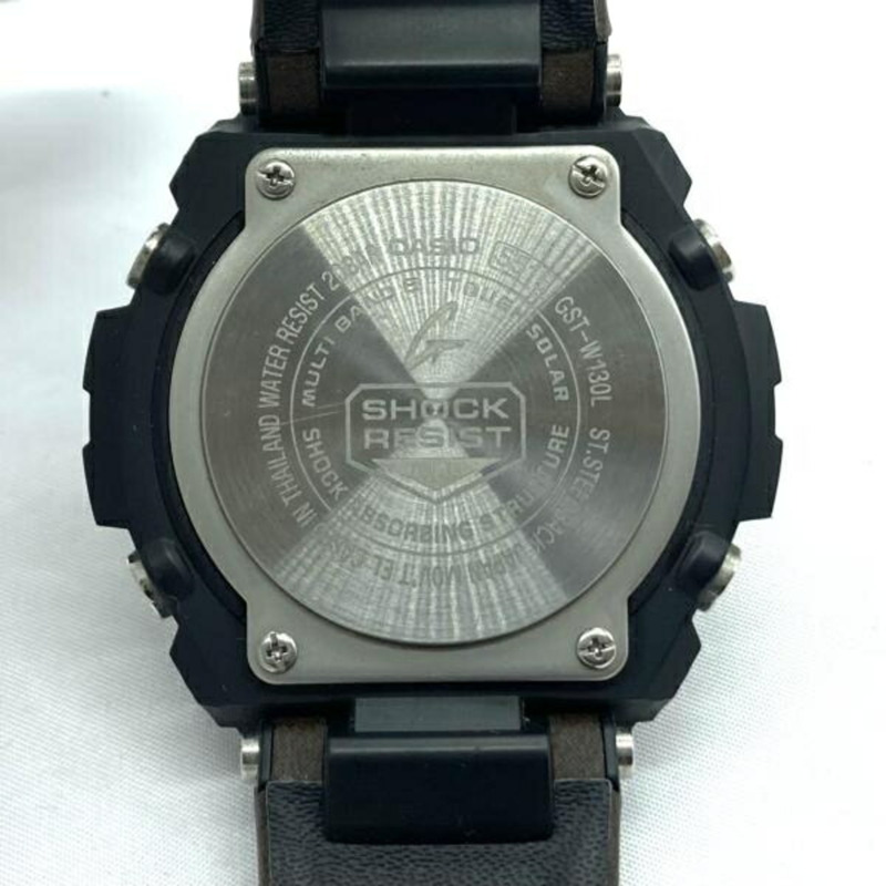 卡西歐 G-SHOCK G-STEEL GST-W130L-1AJF 電波太陽能手錶,黑色、銀色和棕色可選-4