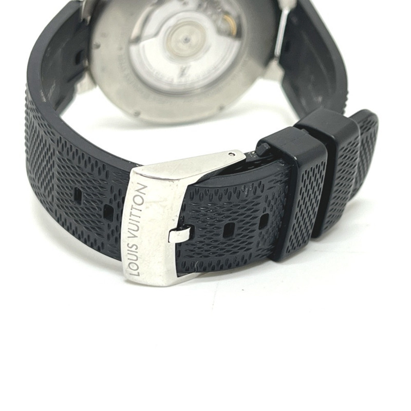 路易威登 Q8D30 Tambour Moon GMT 自動腕錶,不鏽鋼材質,男士,銀色-5