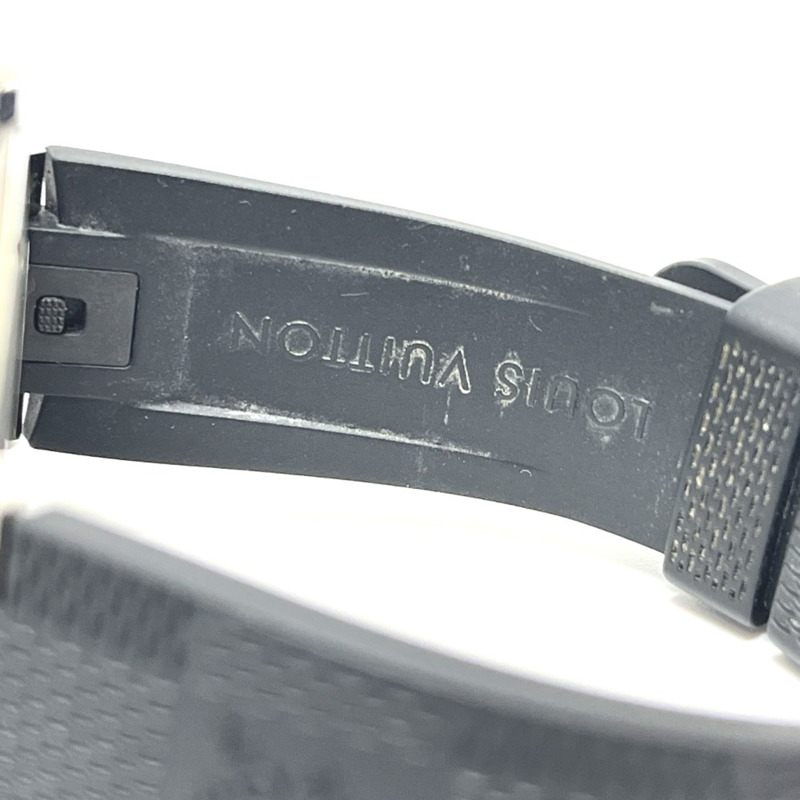 路易威登 Q8D30 Tambour Moon GMT 自動腕錶,不鏽鋼材質,男士,銀色-8